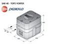 Канализационная насосная станция Pedrollo SAR 40 TOP 2 VORTEX KSF04TOPV12A1 заказать в «Климат Технологии» Киев Украина