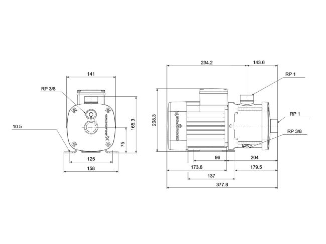 Багатоступінчастий насос Grundfos CM3-3 92889575 замовити в «Клімат Технології» Київ Україна
