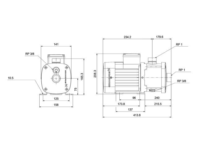 Многоступенчатый насос Grundfos CM3-5 92889577 заказать в «Климат Технологии» Киев Украина