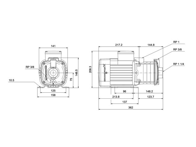 Багатоступінчастий насос Grundfos CM5-4 92889589 замовити в «Клімат Технології» Київ Україна