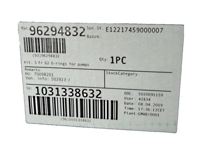 Уплотнительные кольца для S Grundfos Fr 62, комплект арт. 96294832 заказать в «Климат Технологии» Киев Украина