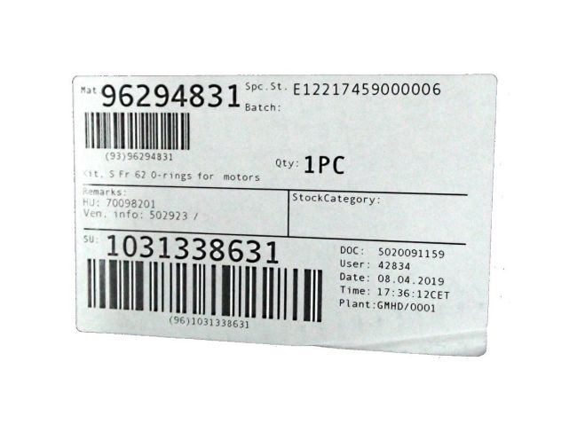 Уплотнения для двигателя S Grundfos Fr 62, комплект арт. 96294831 заказать в «Климат Технологии» Киев Украина