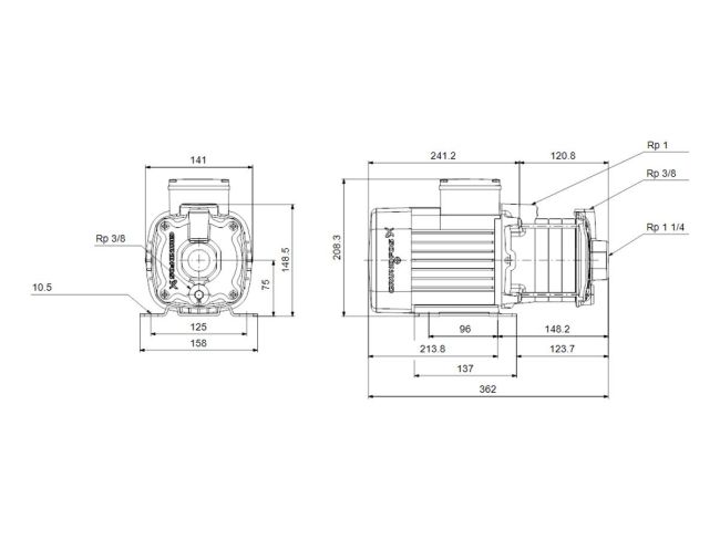 Багатоступінчастий насос Grundfos CM5-4 97516570 замовити в «Клімат Технології» Київ Україна