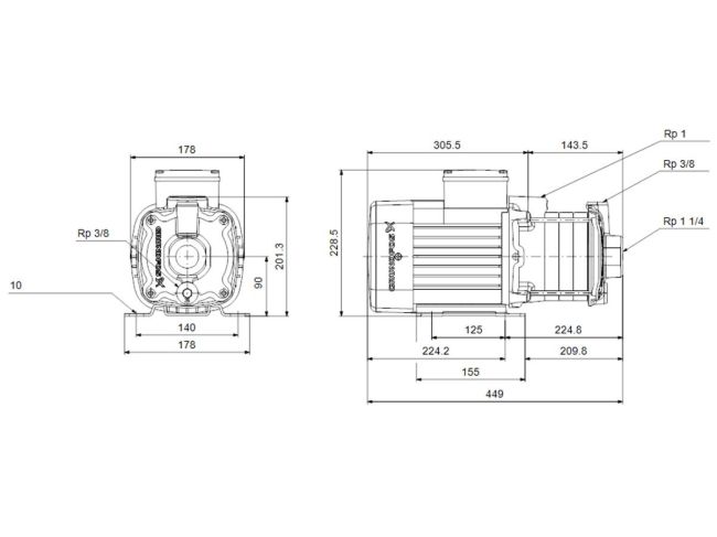 Багатоступінчастий насос Grundfos СМ 5-6 1х220 97516572 замовити в «Клімат Технології» Київ Україна