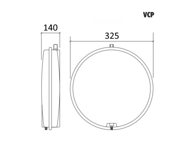 Бак расширительный для отопления Aquasystem VCP 325-10 заказать в «Климат Технологии» Киев Украина